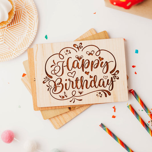 Happy Birthday Card - Classic Birthday Greeting Card