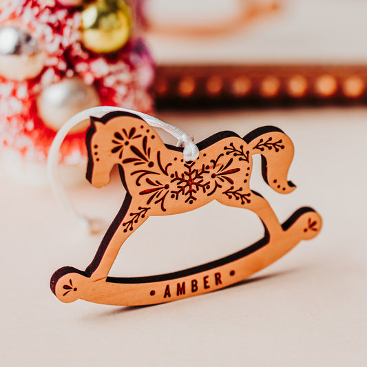 Personalized Rocking Horse Ornament