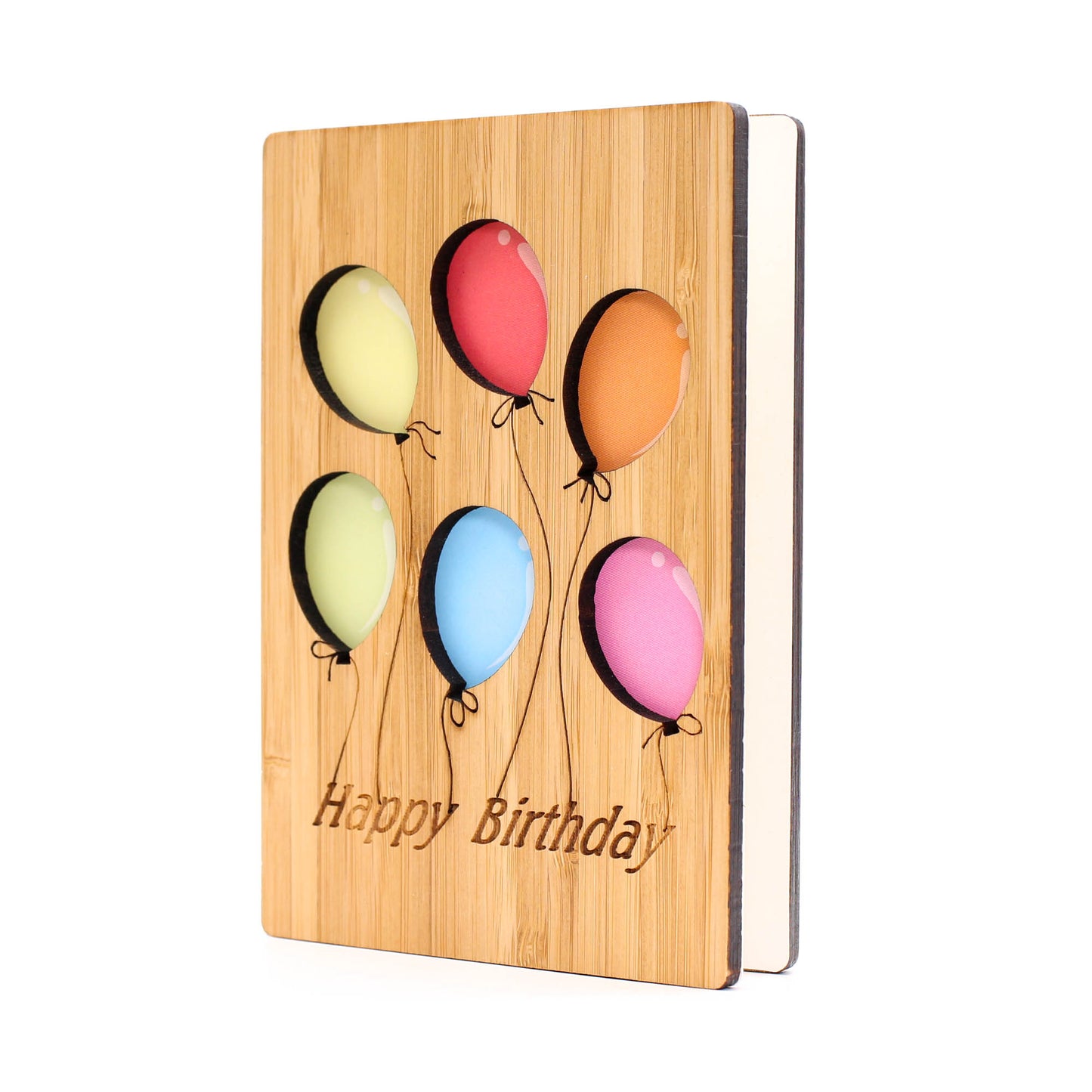 Happy Birthday Balloons Card - Unique Birthday Greeting Card