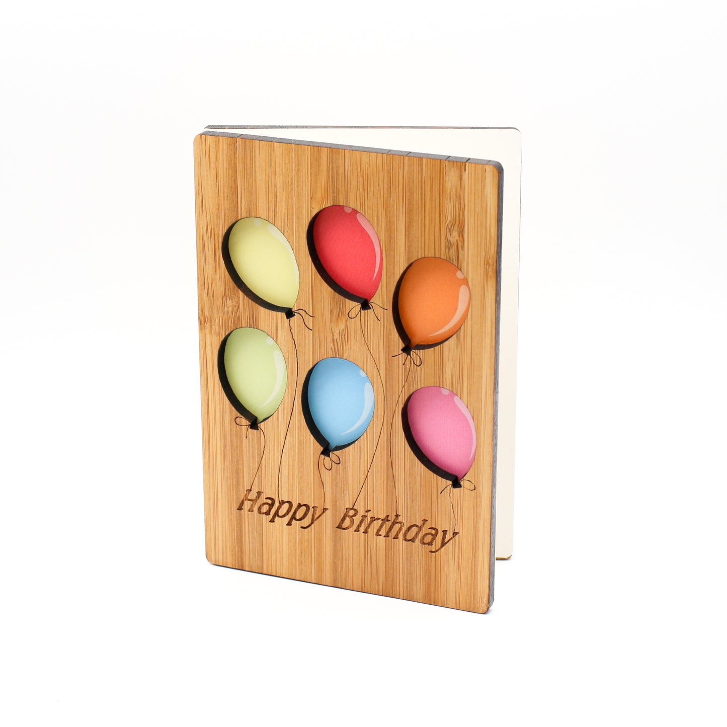 Happy Birthday Balloons Card - Unique Birthday Greeting Card