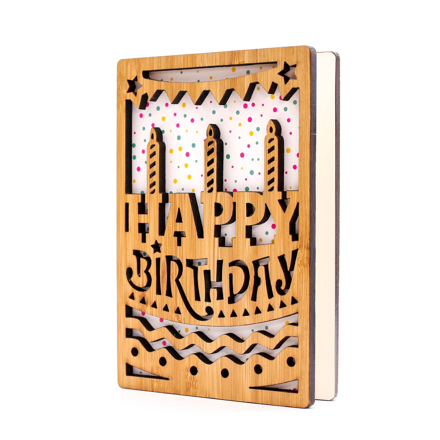 Happy Birthday Cake Card - Charming Birthday Greeting Card