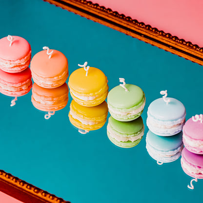 Charming and Colorful Macaron Mini Candles