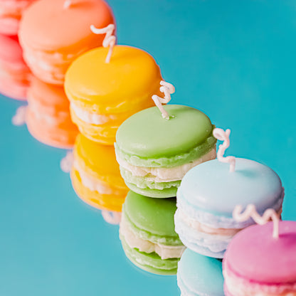 Charming and Colorful Macaron Mini Candles