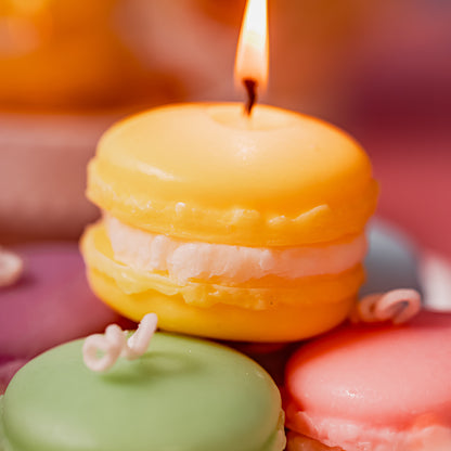 Charming and Colorful Macaron Mini Candles