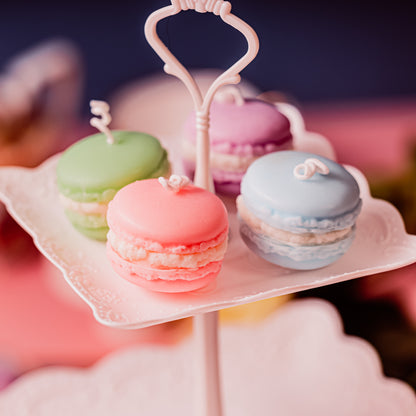 Charming and Colorful Macaron Mini Candles