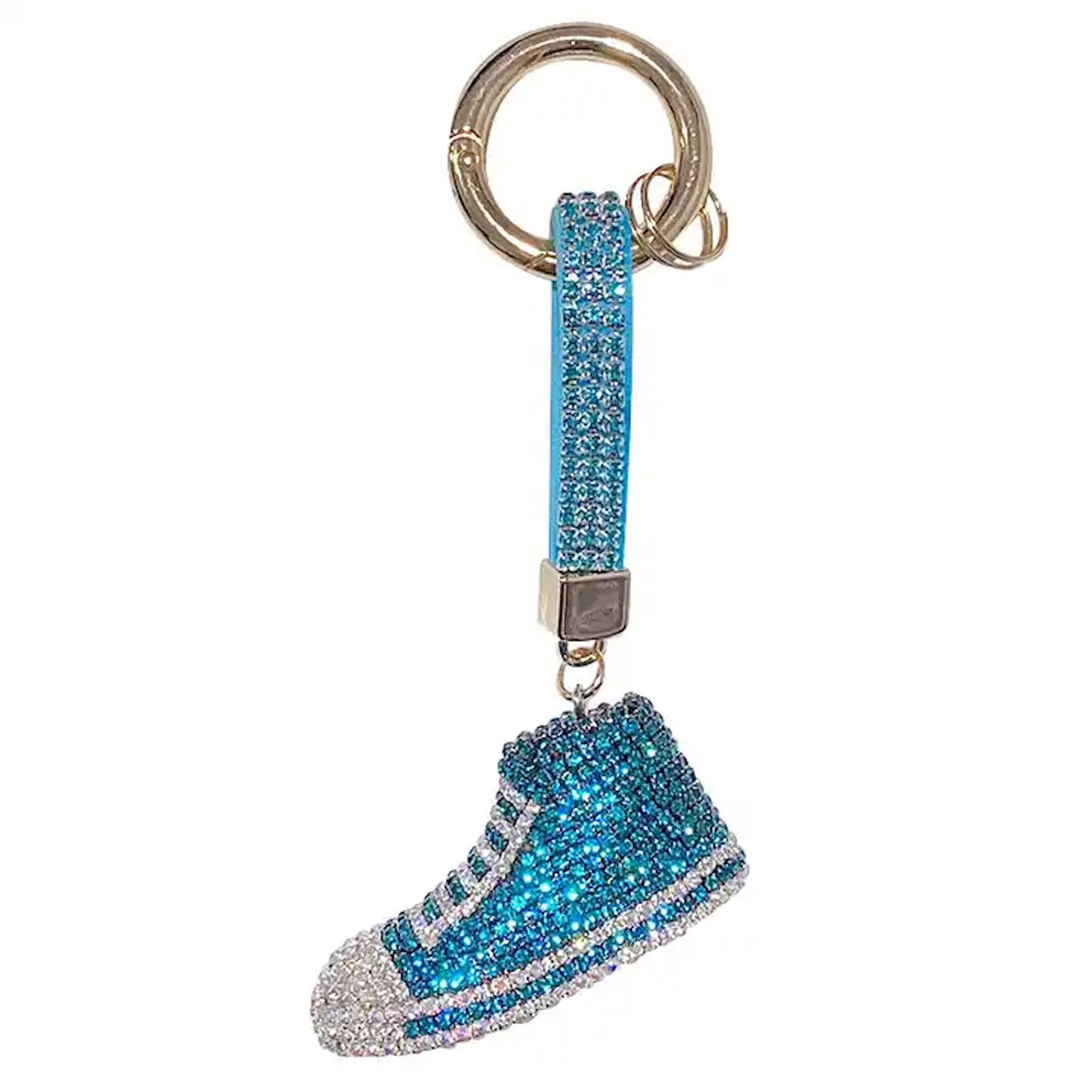 Sparkling Rhinestone Sneaker Keychain for Teens and Adults