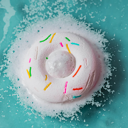 Donut Bubble Bath Bomb for Kids - Fun and Fizzy Bath Time Treat