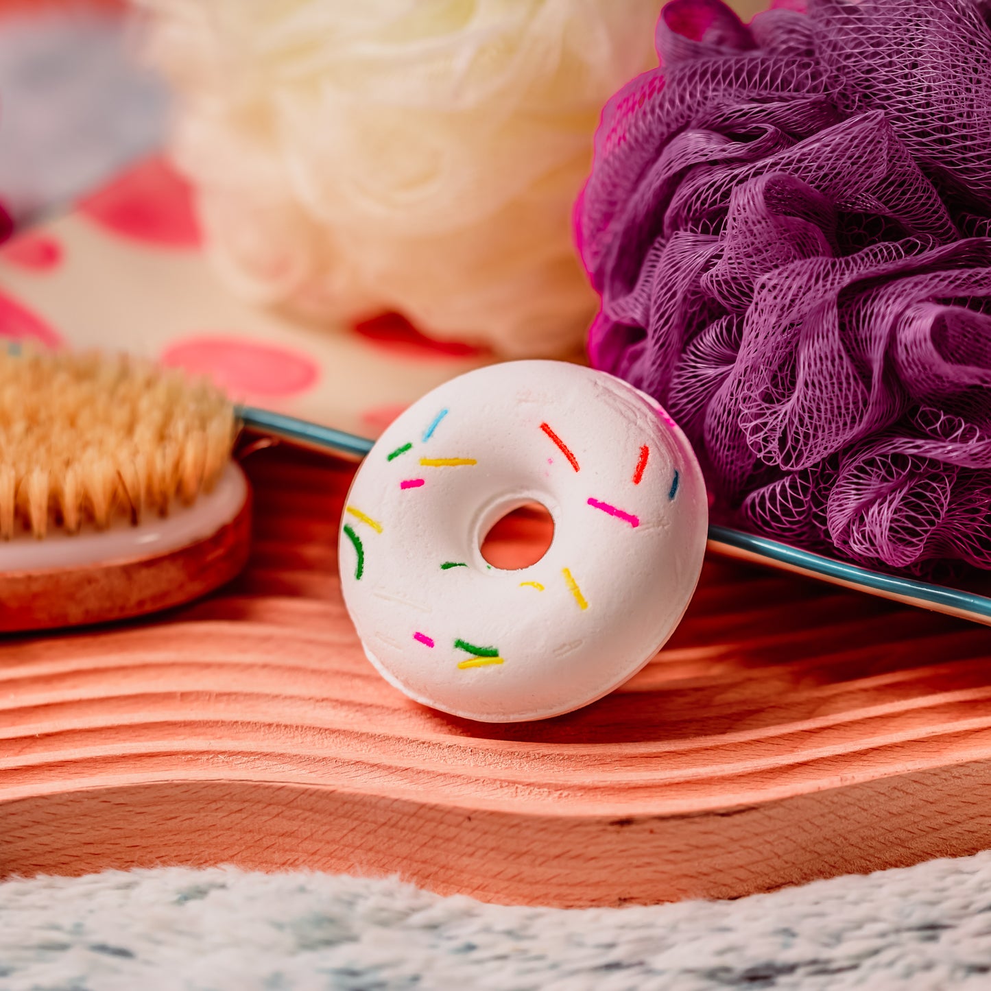 Donut Bubble Bath Bomb for Kids - Fun and Fizzy Bath Time Treat