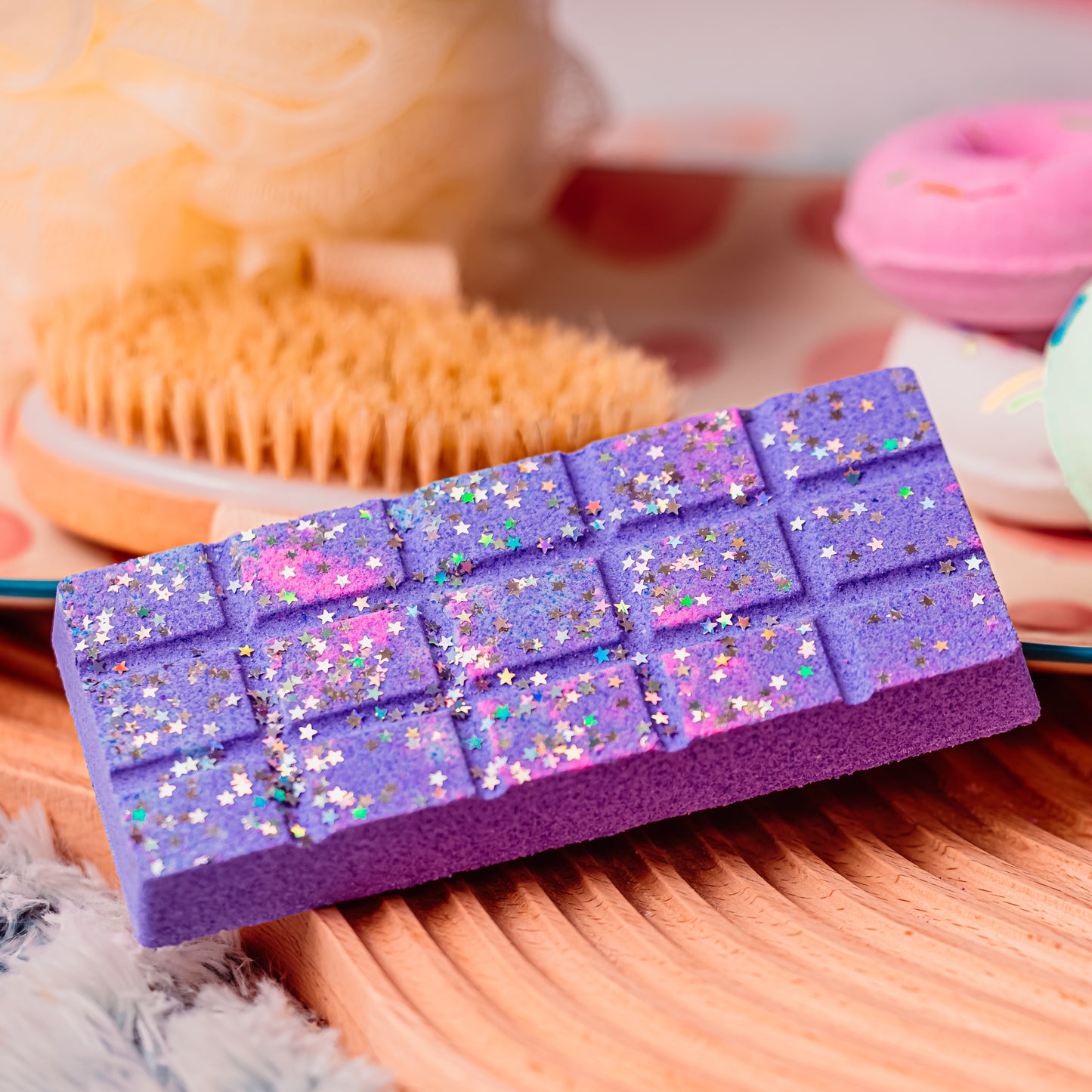 Glitter Candy Bar Bath Bomb - Sparkling and Sweet Bath Treat