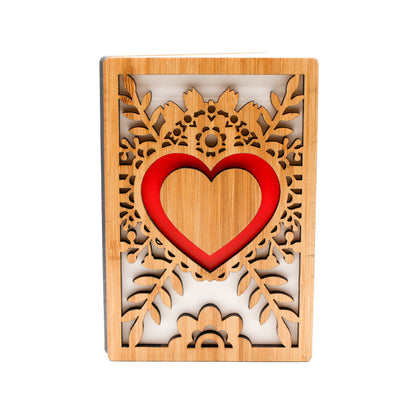 Elegant Wooden Anniversary Card for Special Occasions