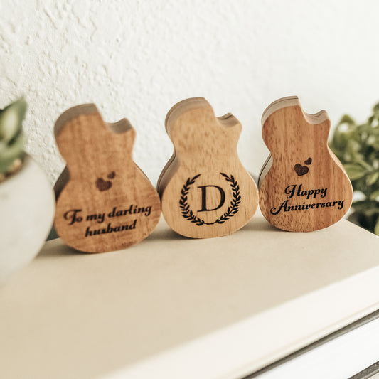 Customizable Guitar Pick and Box - Perfect Keepsake for Music Lovers