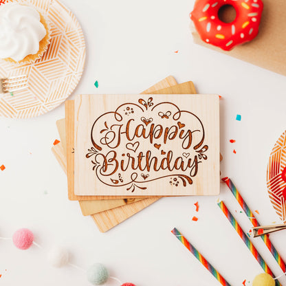 Happy Birthday Card - Classic Birthday Greeting Card